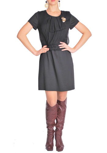 Жіночі плаття Черное женское платье купить Киев Gil Santucci Бренд женская одежда Италия 2024