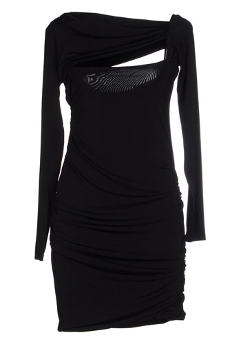 Модные платья 2024 BALMAIN купить Киев Черное платье с разрезами Платья бренд дорогие купить 