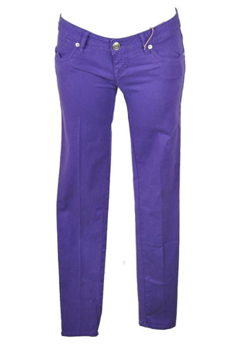 Брендовые скинни брюки женские фиолетовые летние фото Baci&Abbracci купить киев hot-sale.com ua