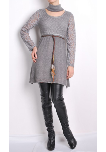 женское платье из шерсти