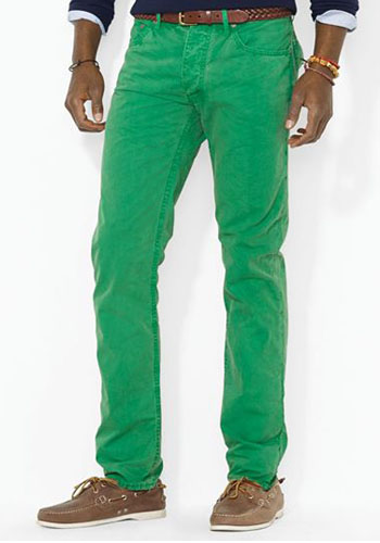 Мужские джинсы Polo Ralpf Lauren зелёные