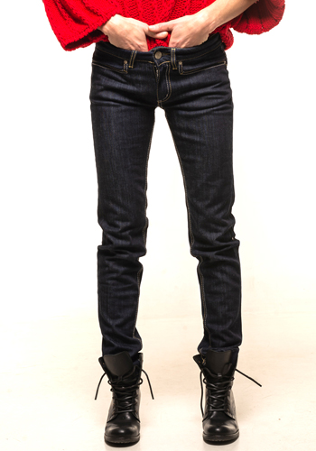 Жіночі джинси Женские джинсы Dondup тёмно-синие зауженные бренды дешево сток джинсы