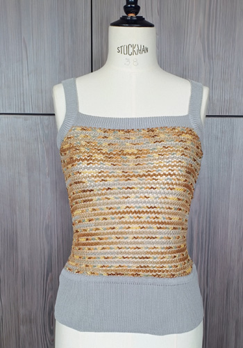 Жіночий топ з оригінального трикотажу Missoni.